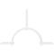 Ekena Millwork Ericson Architectural Grade PVC Gable Bracket, 108"W x 72"H x 4"D x 4"F, 16/12 Pitch GBP108X72X0404ERI00 - alternate 4